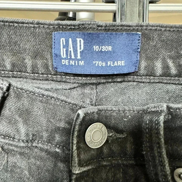 GAP DENIM 70's flare jeans SIZE 10 /30R - Picture 9 of 10
